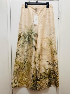 Joie Women's Tropical Print Wide Leg  Pants size M